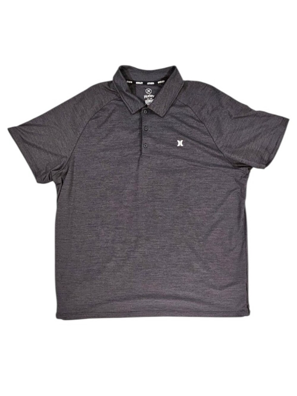 Hurley Men's XXL Heather Charcoal Polo - Picture 2 of 11